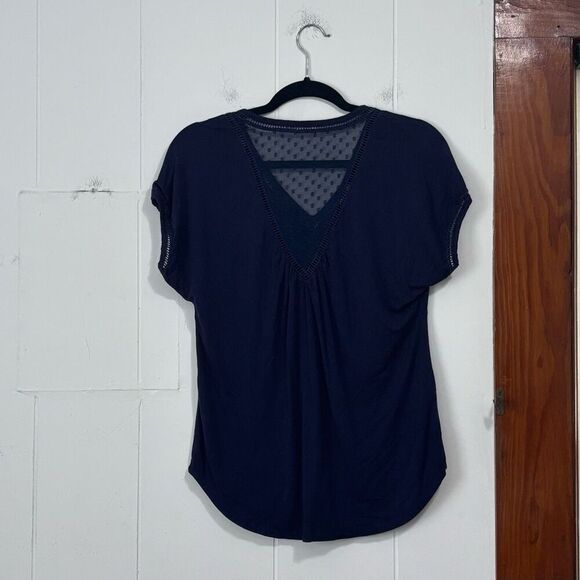 Meadow Rue Anthropologie Navy Loose Fit Top XS - Picture 4 of 4